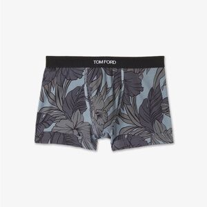 Tom Ford Black and Gray Floral Briefs
